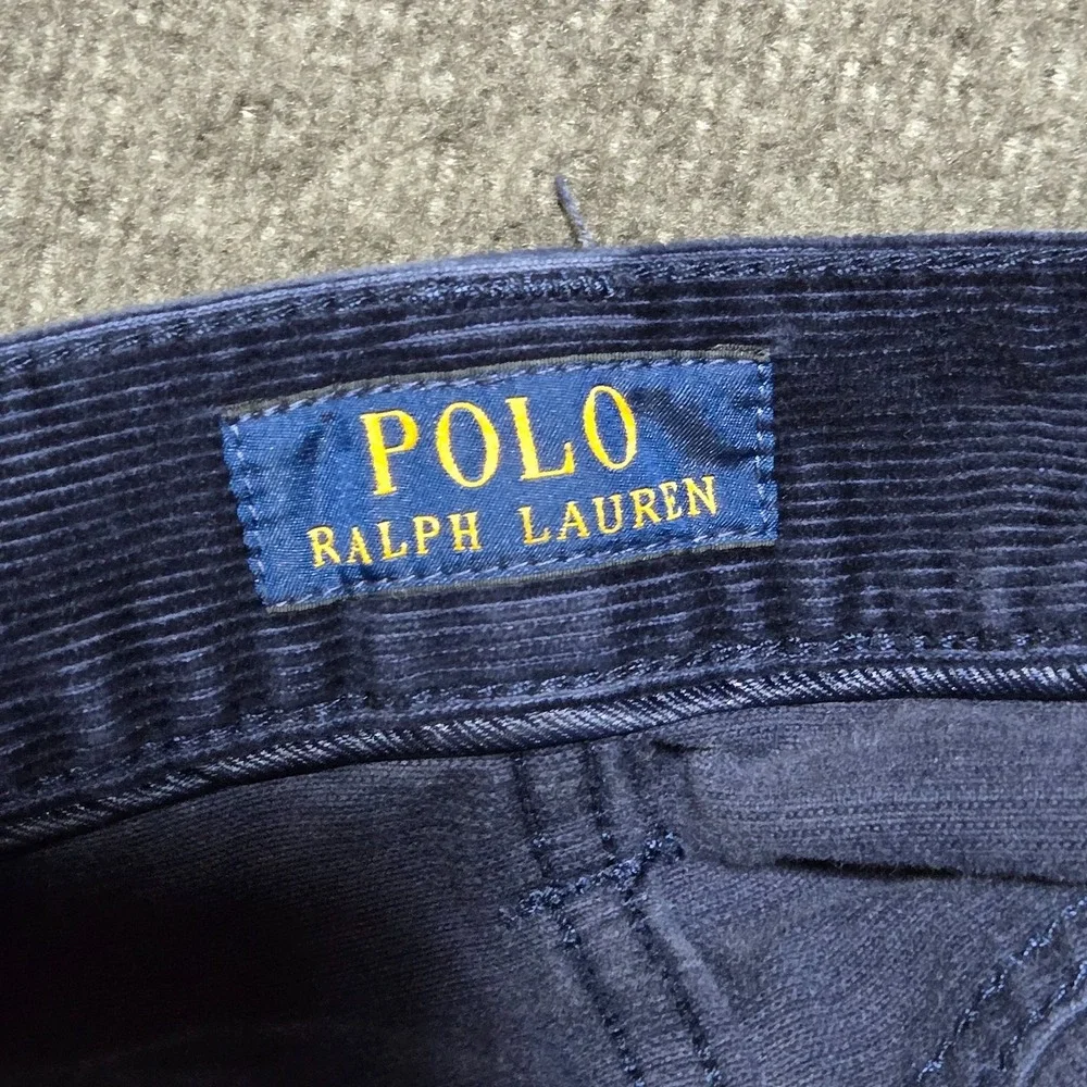 Polo‎ Ralph Lauren Corduroy Pants Mens Size 42 Big 42x30 Blue Preppy